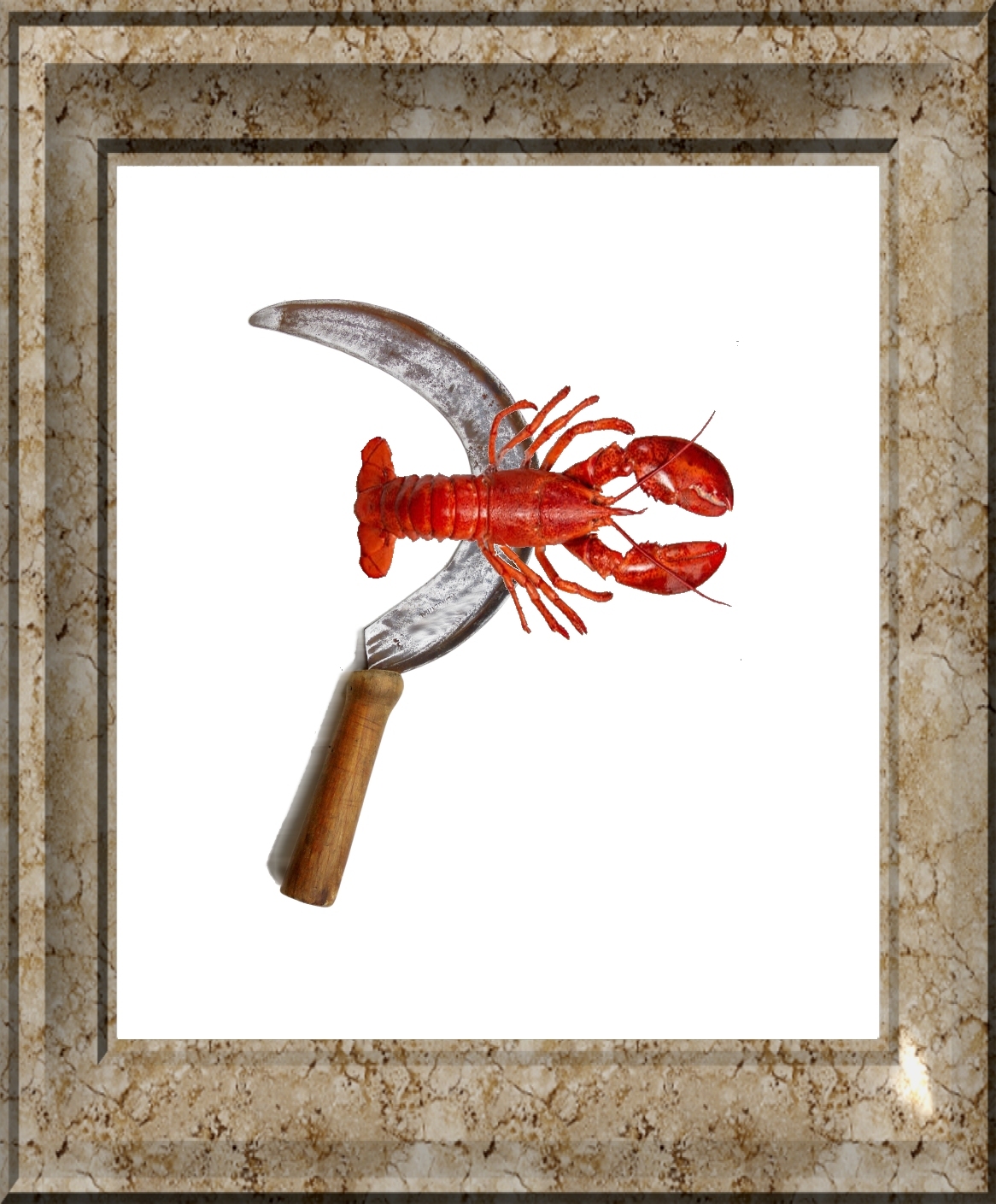 Sichel und Hummer